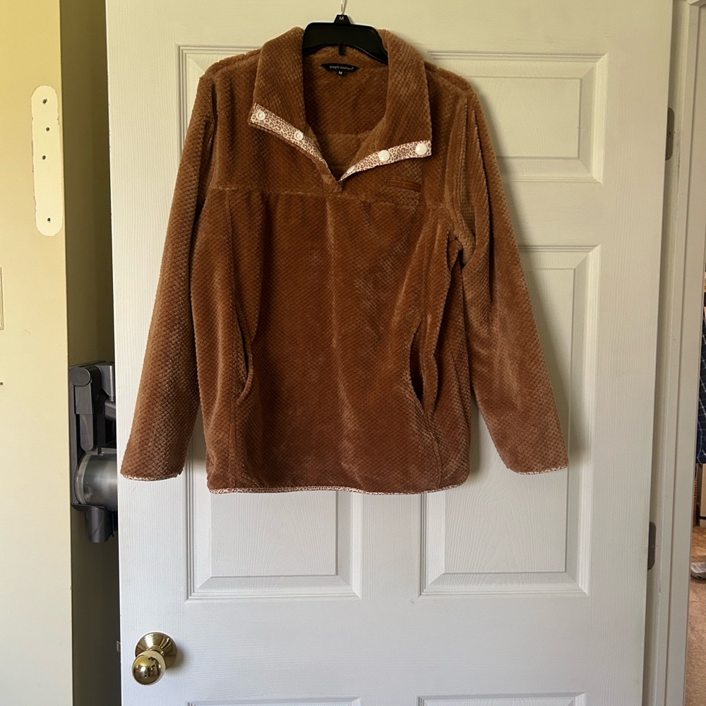 Simply Southern Brown Teddy Jacket